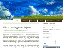 Tablet Screenshot of algaecontrol.us